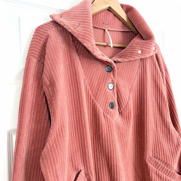 Free People Serena Corduroy Pullover Size S - Picture 4 of 6